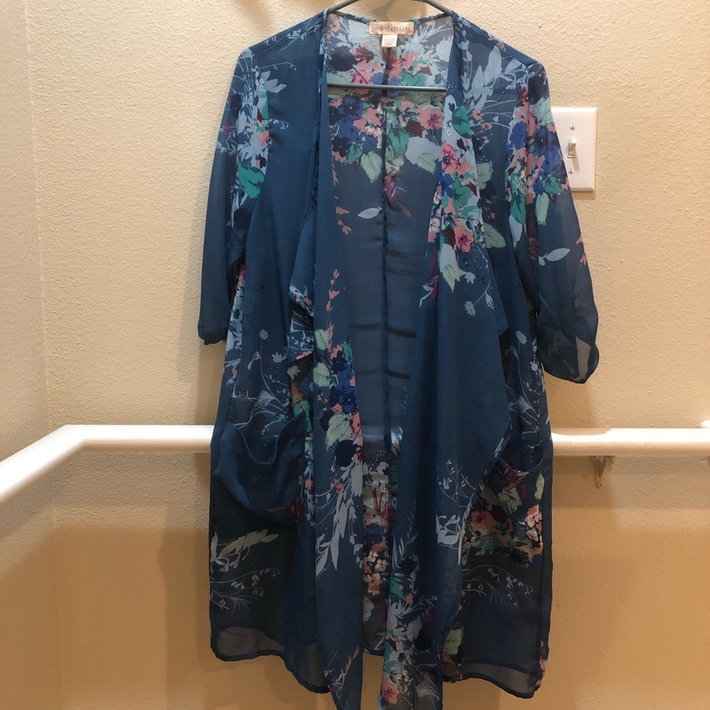 Blue Cardigan.